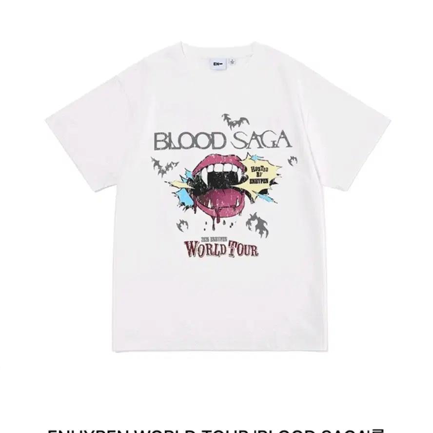 ENHYPEN Concert Blood Saga T-shirt White