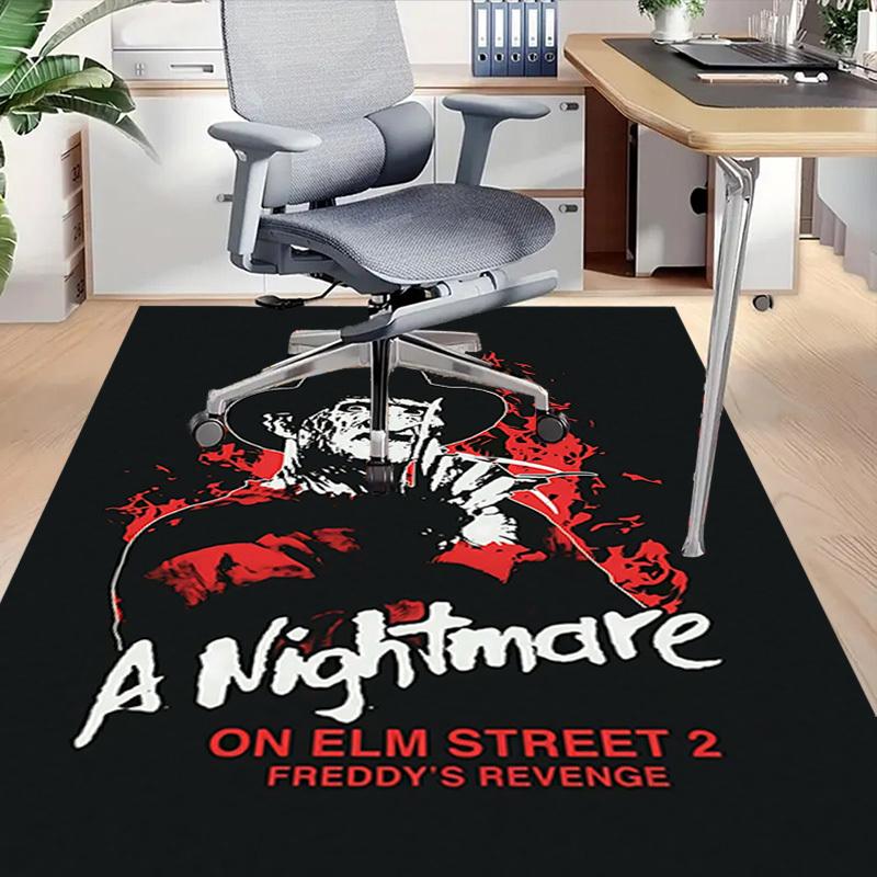 1pc Nightmare Freddy's Revenge Home Office, Durable Polyester Floor Mat with Easy, Office Decor, Urban Style, Nonslip Backing