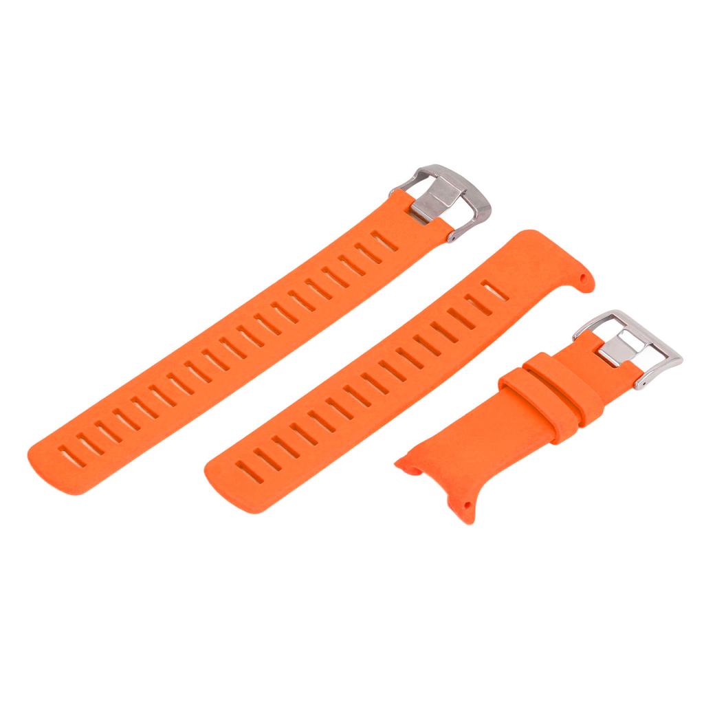 Uhrenarmband Ersatz für Suunto D4 D4i Novo Verstellbares Weiches Silikon Edelstahlverschluss Armband mit Entfernung