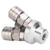 Quick Connector 3 Way Female Chrome Plated Pneumatic Component G1 4 C Type SMV
