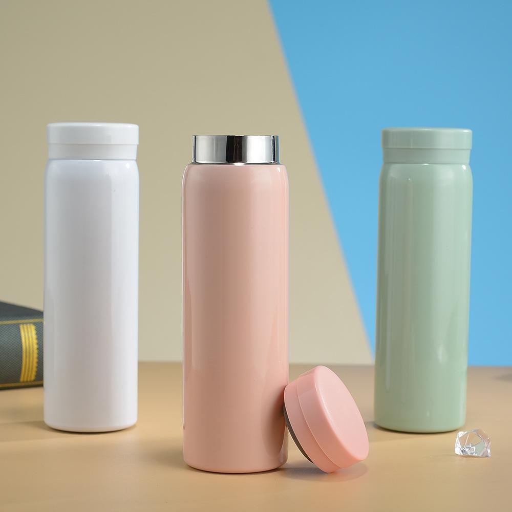 Womens Stylish Small Cap Pocket Cup Stainless Double-layer Thermos Cup Childrens Portable Mini Cup Durable Durable