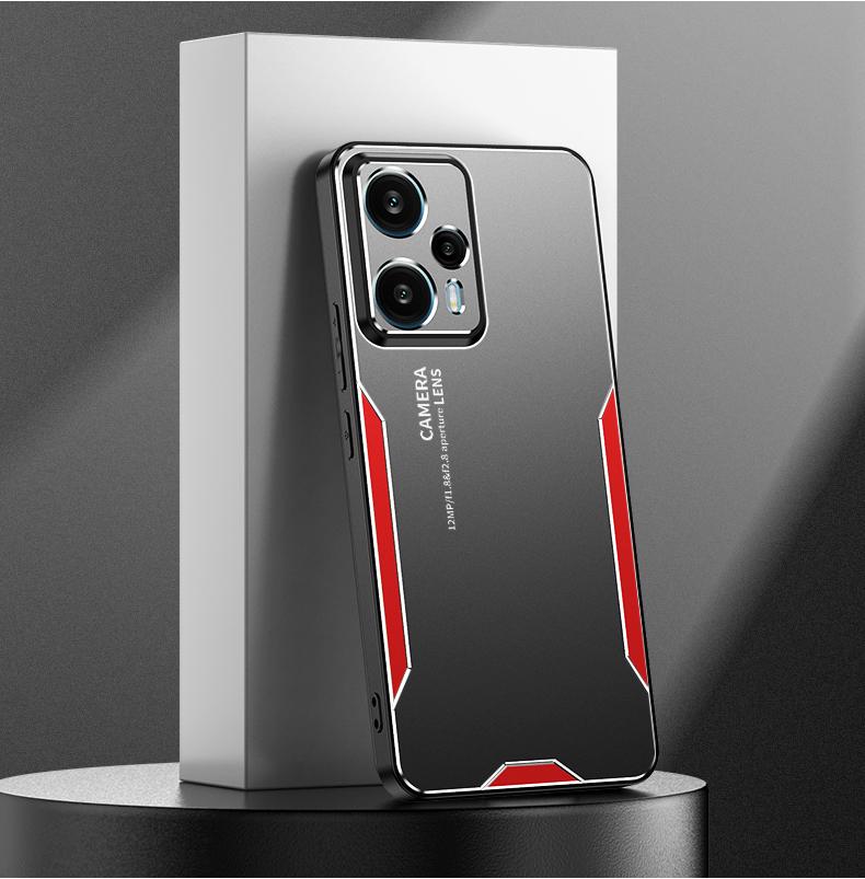 For Redmi 13 4G Case Metal Aluminum Protecting Lens Frost Prevent Fingerprints Metal+TPU Cover For Xiaomi Redmi 13 4g