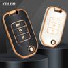 Tpu Car Flip Key Case Cover Shell For Honda Civic Accord City Odyssey Cr-V Xr-V Hr-V Vezel Jade Jazz Crider Fob Accessories Bag