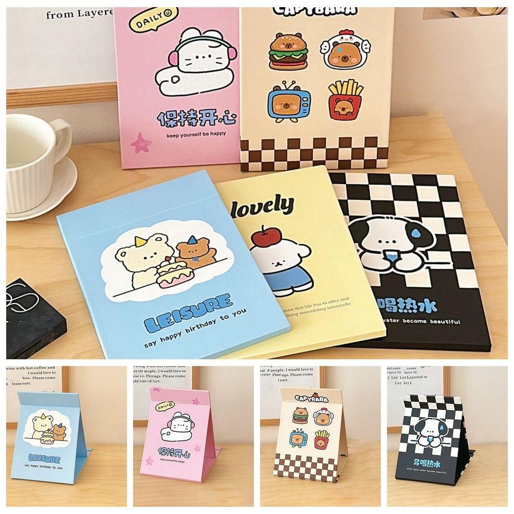 

Cartoon Desk Folding Mirror Cute Puppy Vanity Mirror Small Makeup Mirror Student style 1