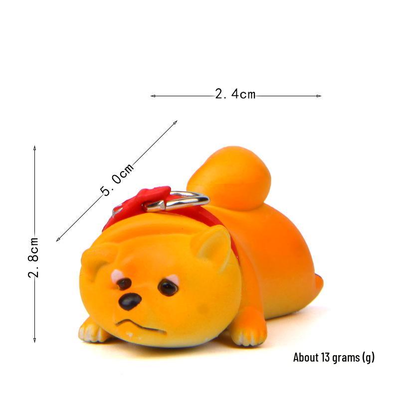2nd Gen Shiba Inu Figurine: Self-Healing, Korean-Style Creative Baking Scenery