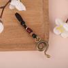 Copper Snake Vintage Handmade Brass Key Foddle Pure Zodiac Disc Belt Hanging Car Key Foot Pendant