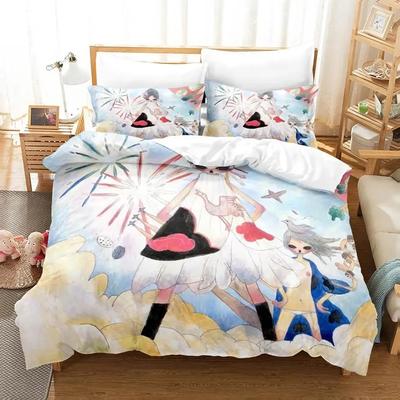 Anime Aya Takano Beddengoedset Jongens Meisjes Eenpersoons Tweepersoons Queen Size Dekbedovertrek Kussensloop Bed Kinderen Volwassenen Mode Hometextiel