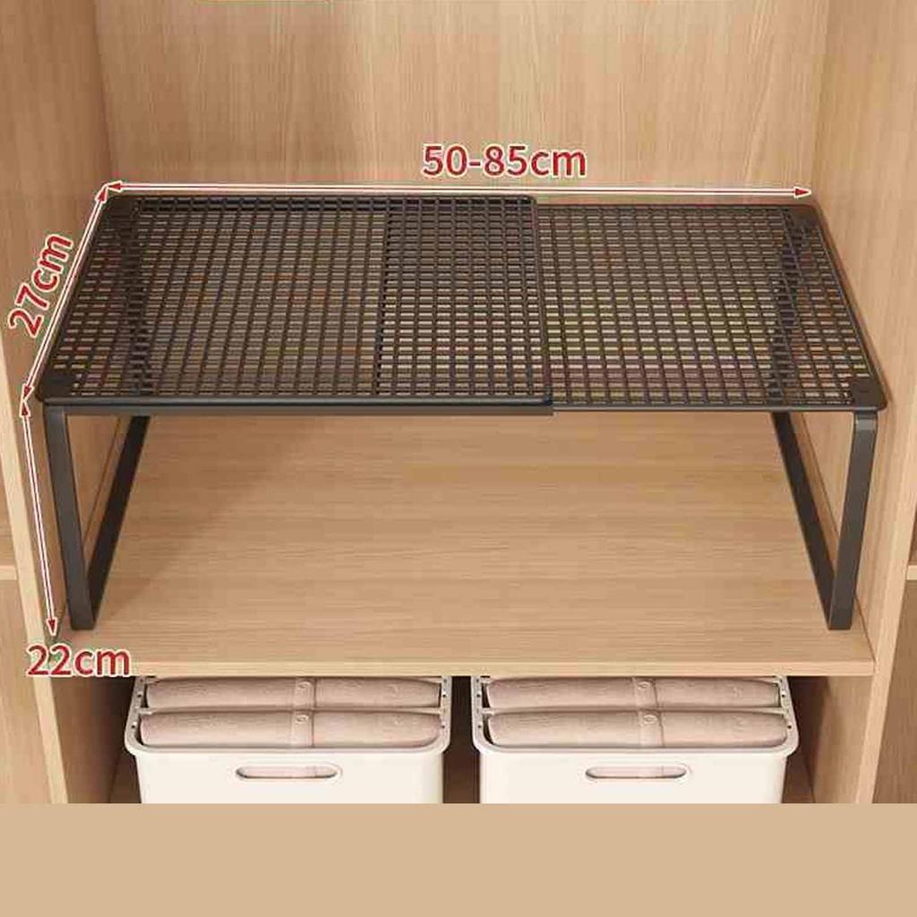 Adjustable Retractable Cabinet Shelf, Wardrobe & Shoe Cabinet Divider Board, Expandable Organizer for Home Storage