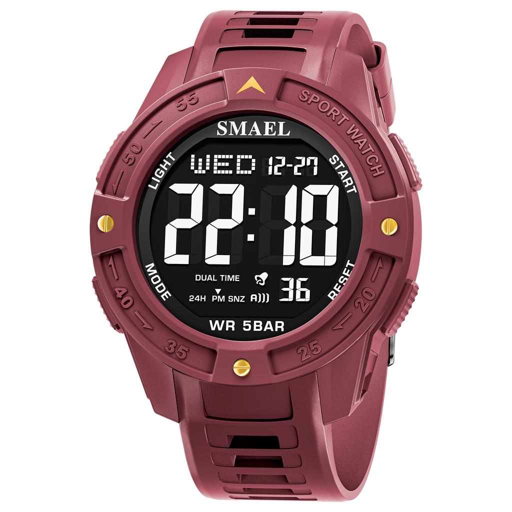 SMAEL Brand 8126 Waterproof Dropshipping Watch Alarm Clock Night Light Young Fashion Business Quartz Sport Wristwatches