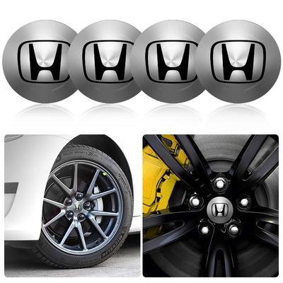 4pcs 56mm/60mm Car Wheel Center Hub Center Sticker Cap Rim Hub Dustproof Cover Emblemem for Jazz Insight Civic Xrv Hrv Crv Brv City Accord Fit