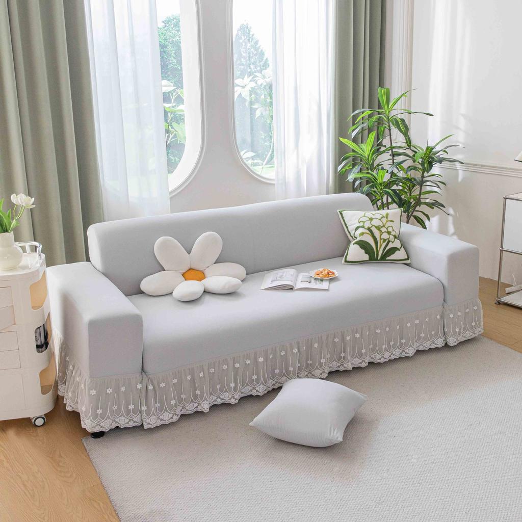 New Elastic Cool Feeling Ice Silk Sofa Cover All Purpose Set  Universal Summer Anti Slip Sofa Cover  Summer Cover Fabric