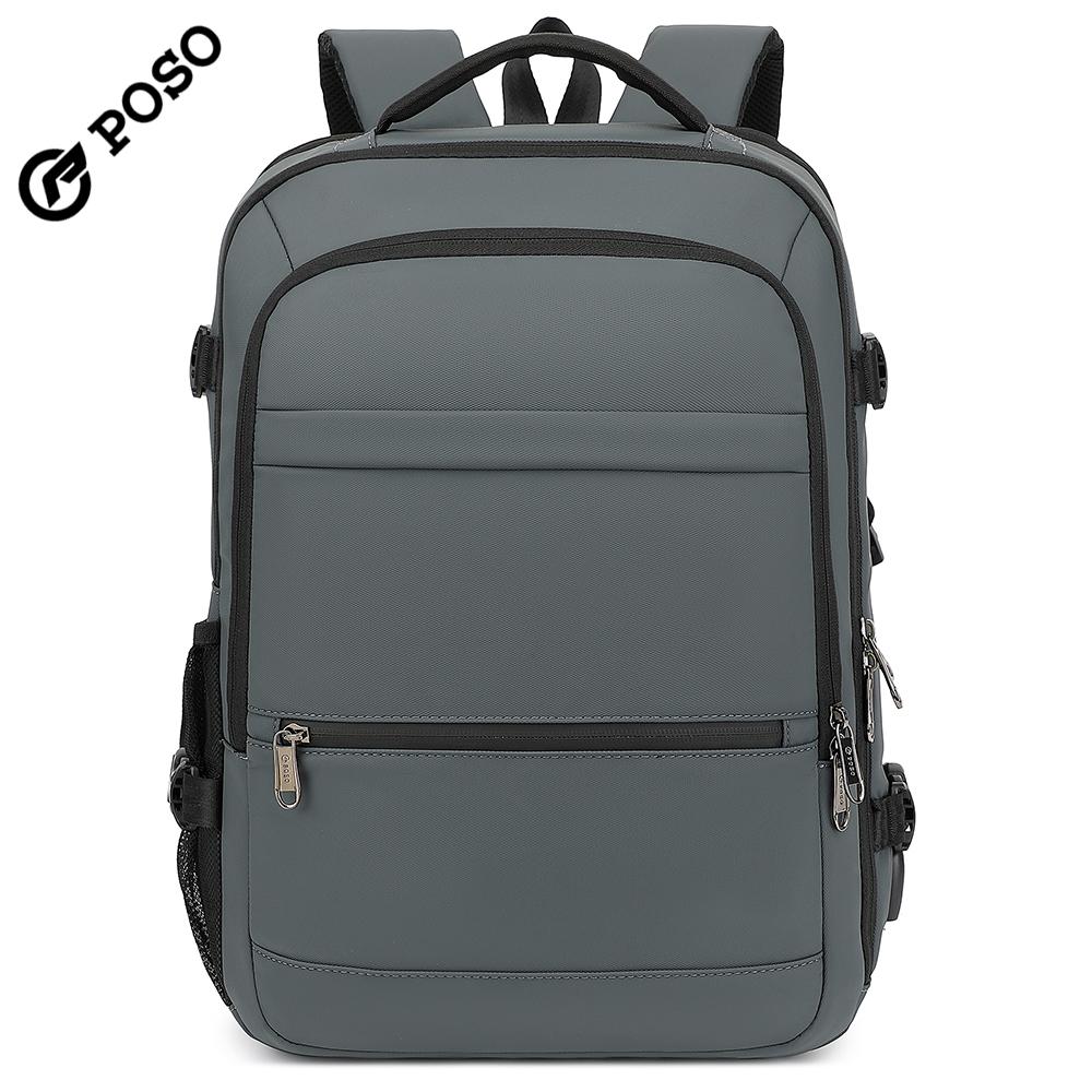 Pánský batoh pro 17/17,3palcový notebook Velkokapacitní 45 l Rozšiřitelný, S nabíjecím portem USB, otevírání o 180°, Kufr o velikosti 22 palců