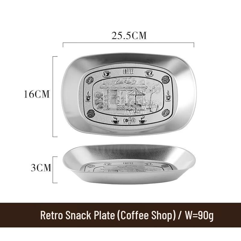 ZISIZ American Retro Snack Plate Set