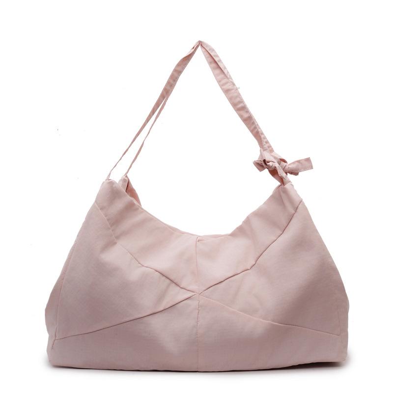 New Tote Bag Nylon Solid Color Messenger Bag Student Minimalist Large Capacity High Sense Women's Satchel Fashion Versatile