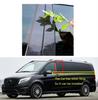4PCS Glossy Black Pillar Post Fit For Mercedes Benz VITO V CLASS W447 2016-2020 Door Window Column BC Trim Sticker Cover