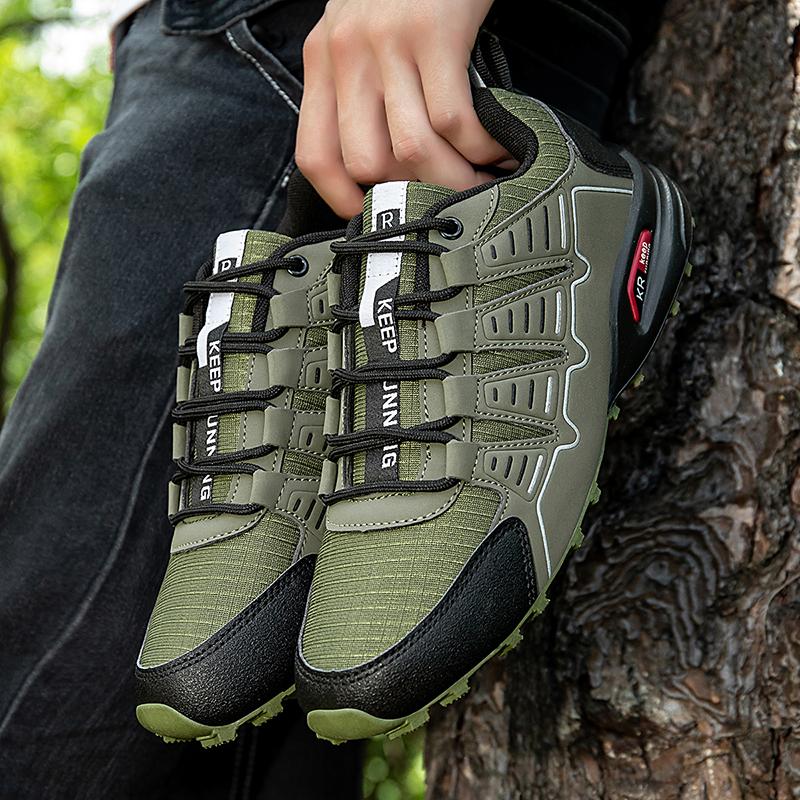 

Men s Hiking Shoes,Outdoor Mountain Sports Shoes,Non-slip,Breathable and Wear-Resistant,Women s Large Size Hunting Tactical Shoe 39 зелёный