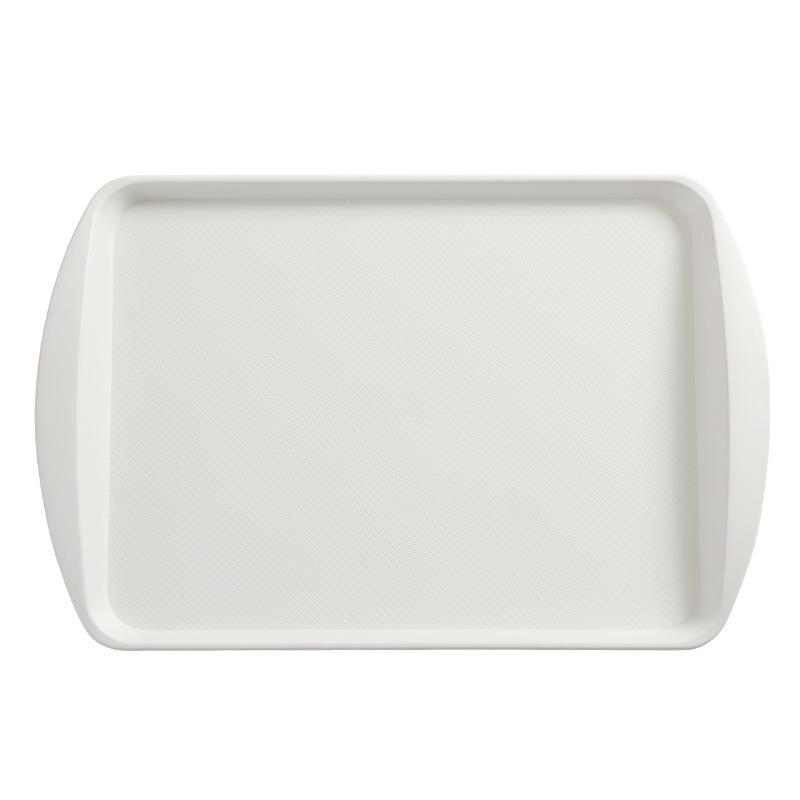 Thickened Rectangular Double-Handled Anti-Slip Tray for Fast Food and Canteen Use