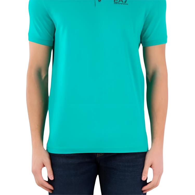Emporio Armani EA7 Letter Print Pullover Short Sleeve Polo Shirt Men tops 3DPF16-PJ03Z-1815