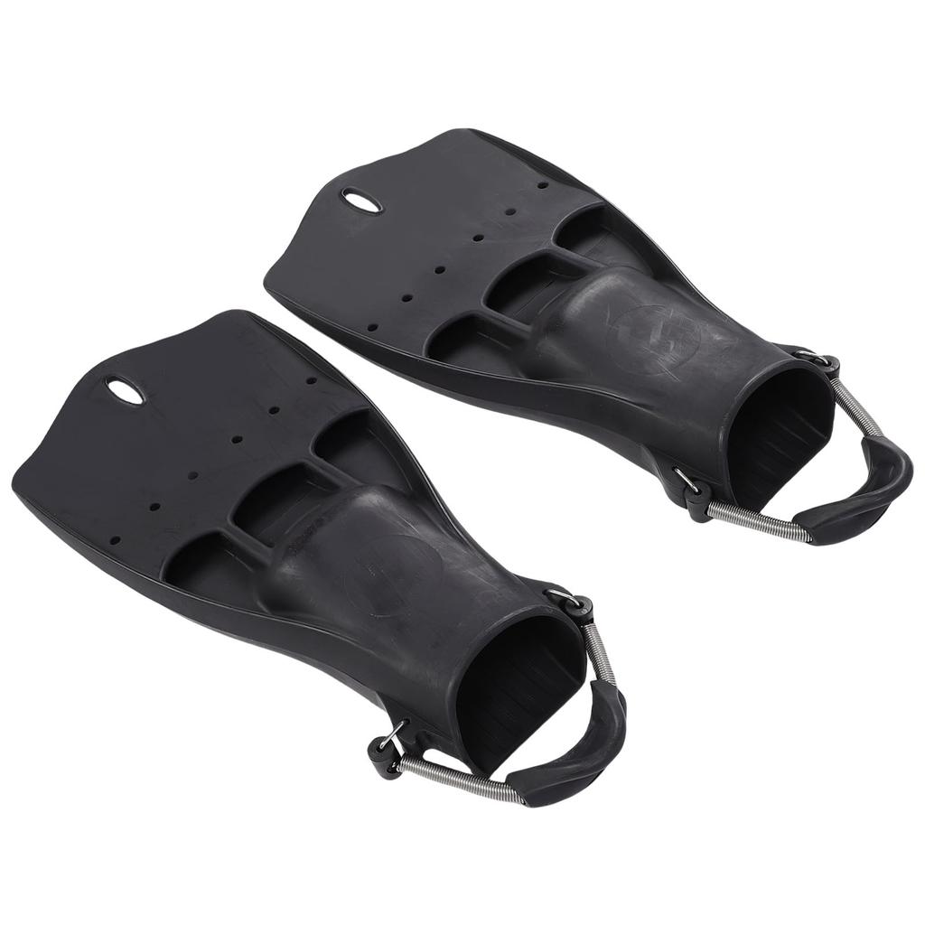 2pcs Scuba Diving Fins with Adjustable Spring Buckles Straps Rubber Jet Snorkeling Flippers for Swim