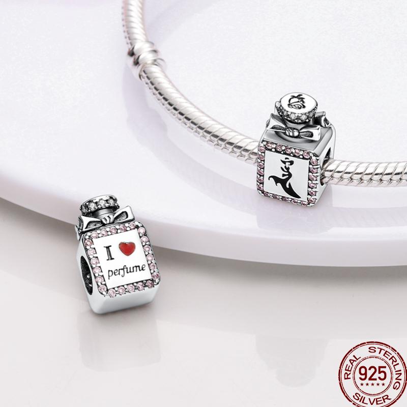 Copper Pure Pink Love Puppy Pet Pink Perfume Pendant Beads Suitable For 3Mm Original Bracelet Diy Jewelry