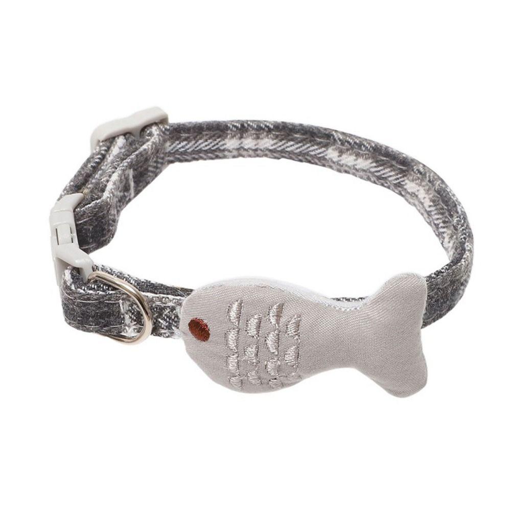 Decorative Cat Neck Strap Cartoon Cat Fish Necklace Pet Accessories Cat Fish Collar  Photograph