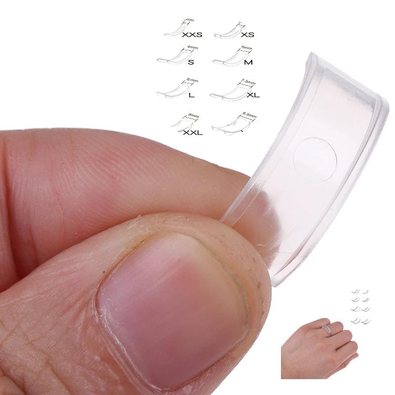 1 Set Silicone Transparent Invisible Clear Ring Size Adjuster Guard Tightener Resizing Jewelry Tools Resizer Loose Rings