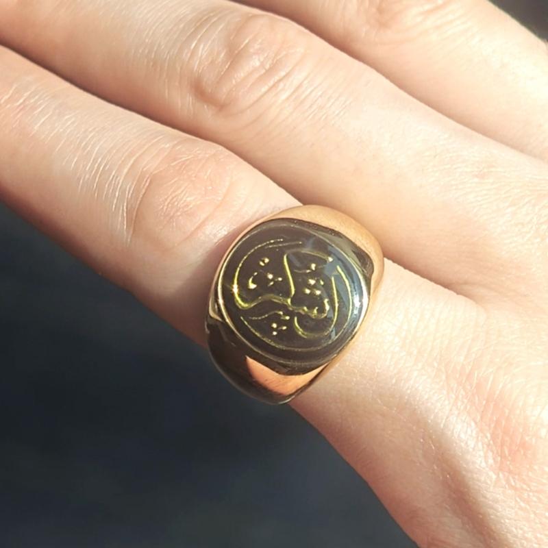 Stainless Steel Intelligent Rings With Waterproof Design And Multilingual Quran Verses For Daily Spiritual Inspiration