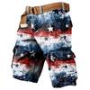 Herren Unabhängigkeitstag Bedruckte Mehrfach-Taschen Workwear Shorts