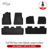 NovaAcc All TPE Floor Mats for Tesla Model Y 3 2021 To 2024 Left Rudder All Weather Foot Pad Automotive Interior Car Accessories