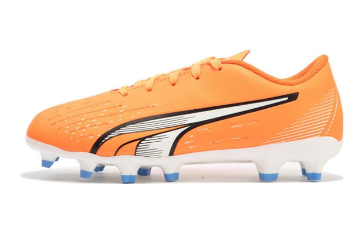 PUMA Ultra Play Low top Kids Soccer Shoes Orange White Kids 36