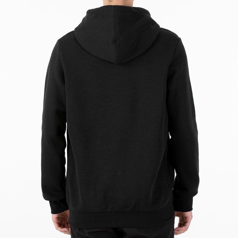 adidas Cosmo Hd Logo Print Drawstring Hoodie Men Tops Black GV2126