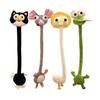 Yousheng Long Neck Animal Plush Keychain Soft Stuffed Dog Cat Frog Rat Pendant Plush Bags Backpacks Charm Birthday Gift for Animal Lovers