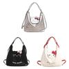 Hello Kitty Backpack For Women Girls Pu Material Large Capacity Daily Use
