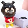 Crayon Shinchan Pvc Action Figure With Gun Robber Anime Collectible Toy For Fans