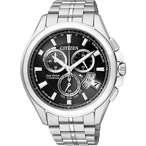 

CITIZEN Radio Watch Titanium TITANIUM World Time Chronograph Watch [Citizen] Eco-Drive ECO-DRIVE Men s BY0051-55E [Item]