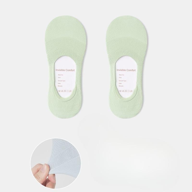 Invisible Socks, Anti-slip and Non-dropping, Thin Women's Shallow Socks, Mesh Breathable and Odor-resistant Short Socks, Cotton Socks