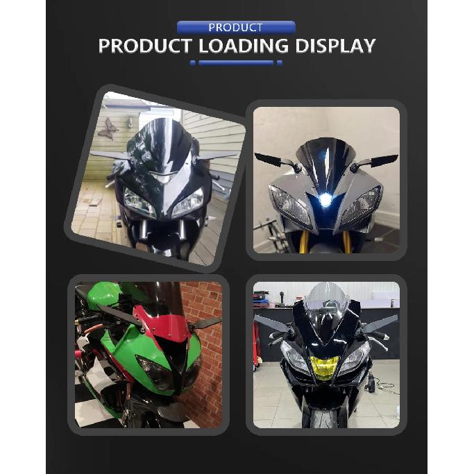 Wing Rearview Side Mirrors LED Turn Signal For Suzuki GSXR 600 750 1000 GSX1000 For HONDA, Yamaha Motorcycle Accessories