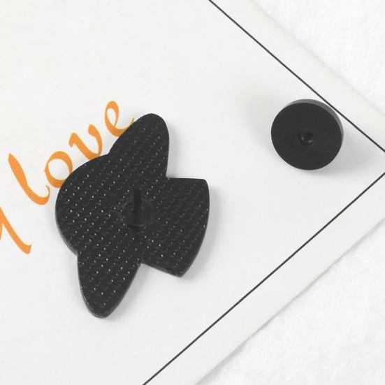 English Letter Finally UFO Badge Alloy Brooch Pin Clothes Jewelry Decor