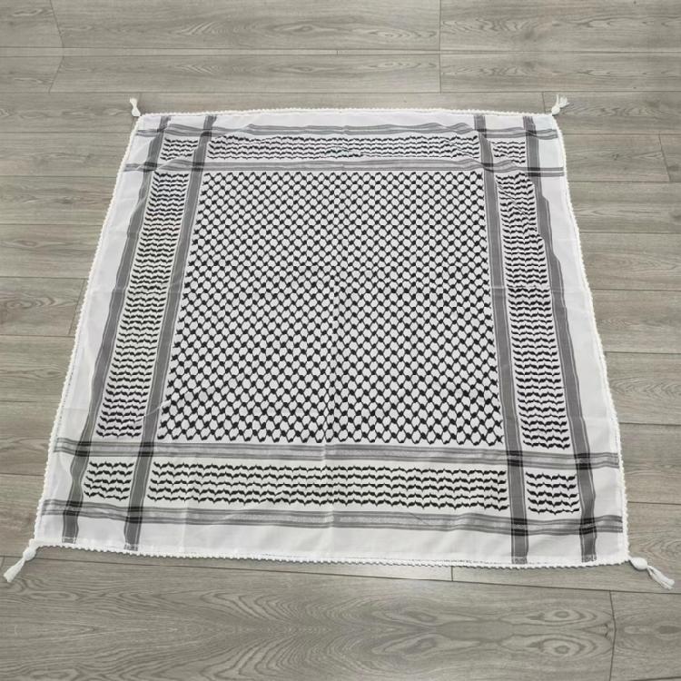 Multi Purpose Jacquard Pattern Kerchief Teens Keffiyeh Headscarf Religious Scarf