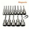ASDTODW 6-19mm Magnetic Socket and Hex Key Set with Drill Bit Adapter - Versatile and Durable for Power Tools