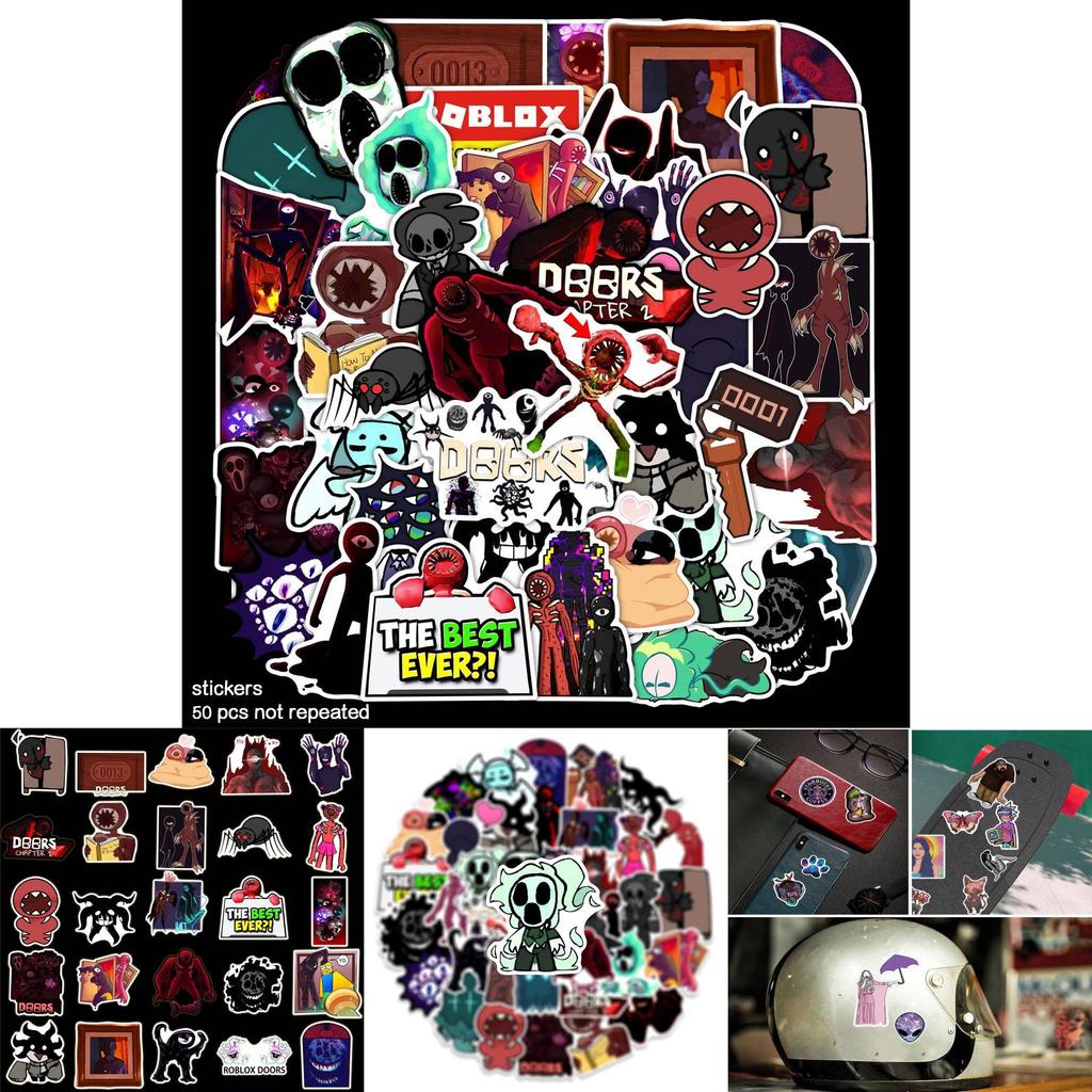 Doors Roblox Figure Stickers A Must-have For All Fans Of Blox And Players Set Of 50