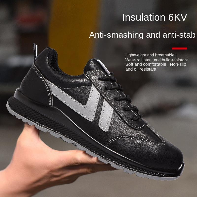 Labor Insurance Shoes, Smash-proof, Puncture-proof, Insulating Shoes, Metal-free, Lightweight, Electrical Safety Protection