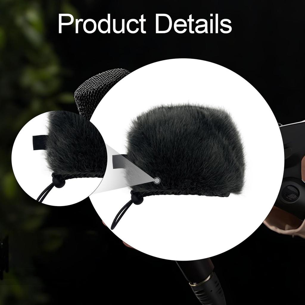 Windscreen Mic Cover Easy to Use Practical Compact Wind for Interview Indoor Outdoor