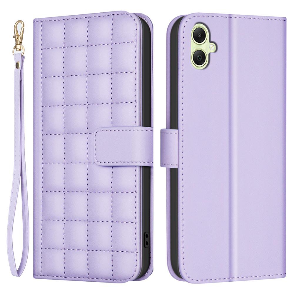

For Samsung Galaxy A05 4G Leather Case Folding Stand Phone Cover Light Purple