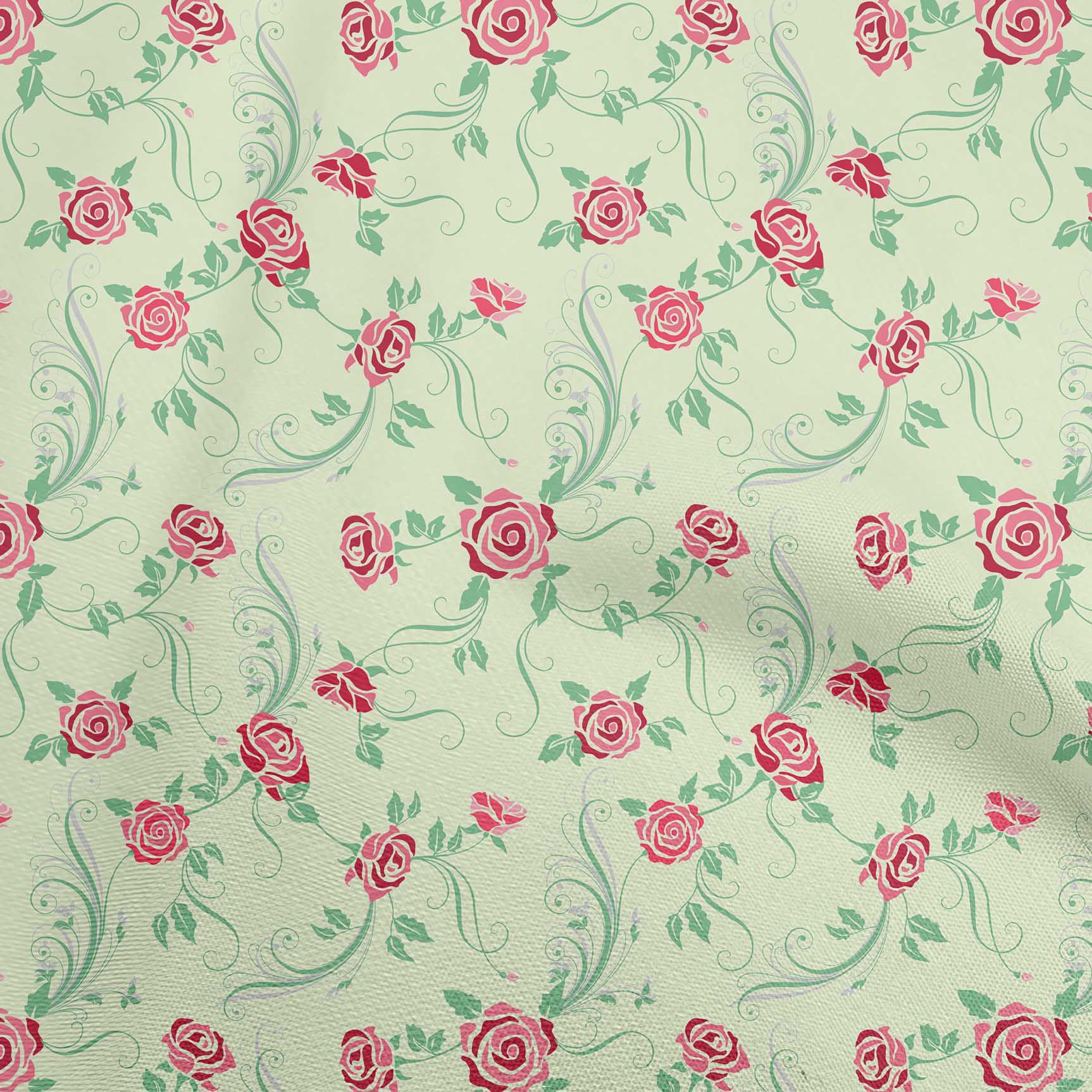 

oneOone Жоржет Віскоза Коричнева Тканина Квітковий Швейний Матеріал Тканина Принт у дворі 42 дюйма 42 Inch Wide - Viscose Chiffon чирок зелений колір