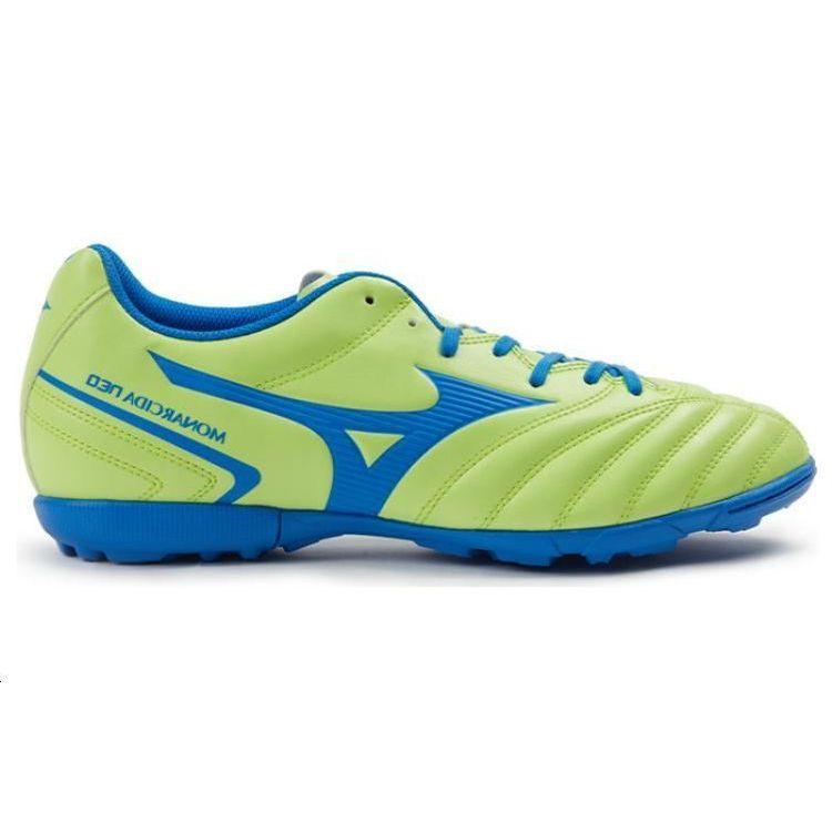 Mizuno Monarcida Neo 2 Round Toe Lace-Up TT (Rubber Studs) Durable Breathable Soccer Shoes Men Soccer Shoes Green Blue P1GD232554