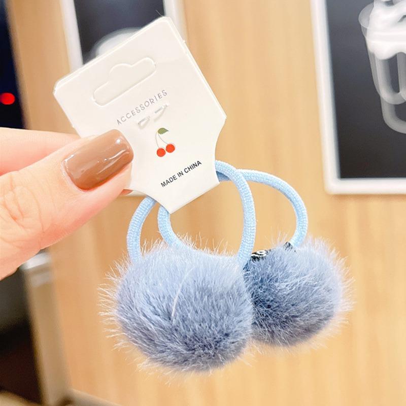 

2 шт., милые головные уборы ярких цветов, детские эластичные ленты для волос, детские веревки, аксессуары для девочек, детский головной убор