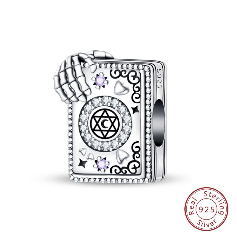 Copper Halloween Luminous Skull Little Elf Spider Bat Charms Beads Fit Qikaola Original Bracelets Diy Jewelry