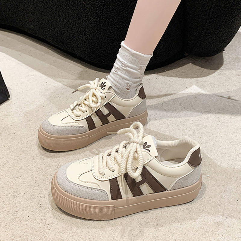 Autumn German Training White Shoes Women's Shoes Autumn Popular Versatile Casual Board Shoes Canvas Shoes Single Shoes Sneakers