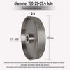 Diamond Alloy Grinding Wheel 150x25x25.4mm for Ceramic, Glass, Jade, Tungsten Steel Polishing